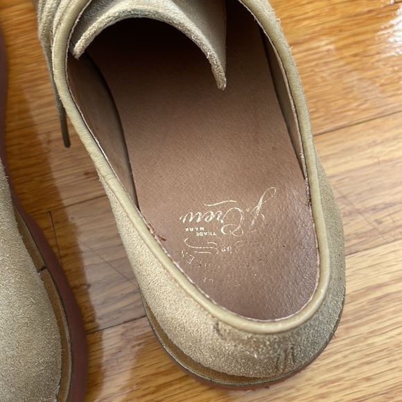 J Crew Suede Leather Tie Shoes SIZE 7.5 - Picture 4 of 9